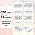 200 Fun Conversation Card Game for Adults and Families - Hilarious Questions to Answer Together - Funny Group Game