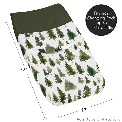 Sweet Jojo Designs Sage Green Woodland Boy Girl Gender Neutral Unisex Baby Changing Pad Cover Infant Newborn Diaper