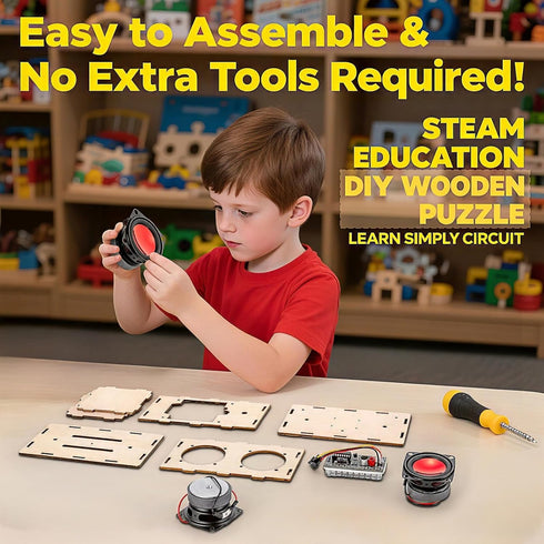8-12, 8 9 11 13 DIY Bluetooth Speaker Kit with Metal Handle STEM Projects for Kids Ages Build Your Own Gray Portable