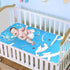 SyXIOP 28" 52" Cute Cartoon Dolphin Cooling Baby Crib Mattress x Ultra Soft Training Pads for Kids, Adult