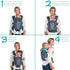8-40 lbs Infantino Carry On Baby Carrier, Ergonomic Multi-Pocket Baby Carrier for Newborn to Toddler with Padded