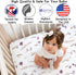 2-Piece Set Sweet Jojo Designs Baby Crib Sheets (Boho Garden Purple Floral) for Girls, Infant Nursery, Toddler Room