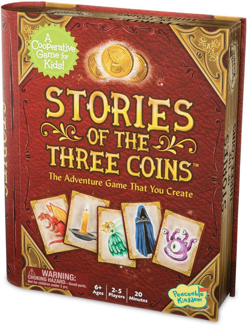6 Peaceable Kingdom Stories of The Three Coins Cooperative Storytelling Game Use Teamwork to Win! Great for Families