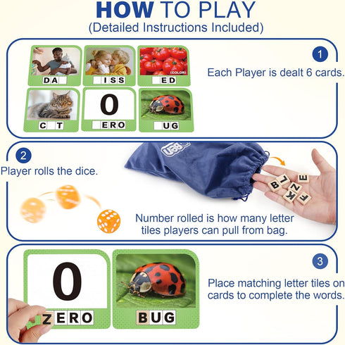 BenBen Spelling Games, Sight Word Games with 224 Flashcards, Educational Phonic Games for Kindergarten to 3rd Grade