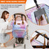 LIMHOO Backpack, Mermaid Diaper Bag Waterproof Baby Care Bag, Women Travel Baby Nappy Changing Bag