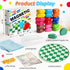 Oriventa 2-in-1 20 (10 8-12, Magnetic Chess Game with Silicone Board & String, Colorful Magnetic Stones Colors)