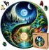 LEOGOR Wooden Puzzles for Adults - Yin Yang Nature's Balance, 350 Piece Large Size Jigsaw