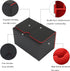 AEGIS GUARDIAN Card Deck Box with Dice Tray for MTG Cards Commander Deck Box Hold 150+ Sleeved Cards, PU Leather Strong Magnet Deck Box Deck Game Case Card Storage Box for TCG CCG, Red Inner