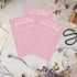 Pink Theme Bridal Shower Games for 25 Guests, What did the Groom Say, Wedding Advice Cards -B12