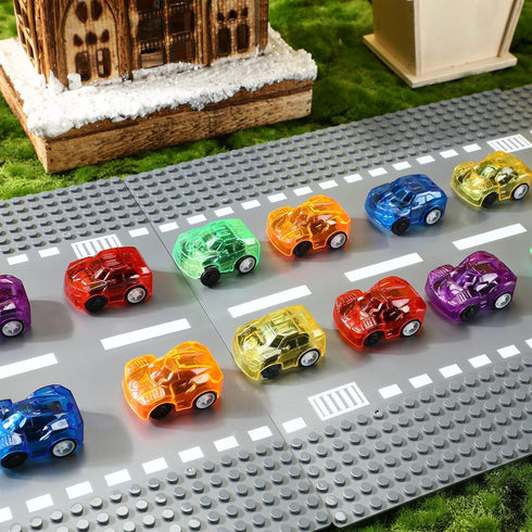 Jerify 144 Pieces Mini Pull Back Car Toys Bulk Friction Powered Colorful Racing Vehicles for Birthday Goodie Bag Fillers