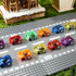 Jerify 144 Pieces Mini Pull Back Car Toys Bulk Friction Powered Colorful Racing Vehicles for Birthday Goodie Bag Fillers