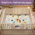 YJORIX 71"x59" Baby Play Mat for Floor, Thickened Playpen Mat, Soft Non-Slip Baby Play Mat, Foldable & Machine