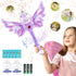 Magic Princess Bubble Wand Maker for Kids - Light Up & Music Automatic Bubble Machine, Birthday Gift
