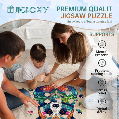 Wooden Jigsaw Puzzles for Adults, Unique Panda Shape Wood Cut Puzzles for Puzzle Lovers, Birthday Gifts for Family
