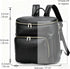 RSENFREMIOR Backpack Large Diaper Bag with USB Port, Vegan Leather Diaper Tote, Hospital Bag for Labor, Stroller