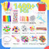 1400+ Set, 3 4-8, 8-12, SMILESSKIDDO Arts Craft Supplies for Kids - PCS Toddler DIY Craft Art Supply Portable Layered