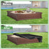 61" L61" W8" Kasla Sandbox Cover, Square Sandbox Cover Waterproof, Outdoor Toddler's Large Sand Box Covers for Sand
