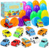 ISTOOLL 12PCS Pre Filled Easter Eggs Car Gifts for Kids with Pull-Back Cars