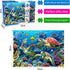 500 Piece Jigsaw Puzzle for Adults - Sea Turtle Underwater World, Finished Size 19.3" x 13.7"