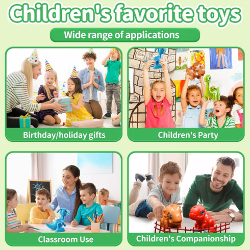 Set 3-5, Set, Assembly Dinosaur Toy for Kids Ages Magnetic Dino Toys with Lights & Sounds, Take Apart Dinosaur Building
