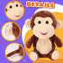 Talking Monkey Electric Plush Toy - Easfan Repeat What You Say Nodding Funny Interactive Buddy for Kids Toddlers,