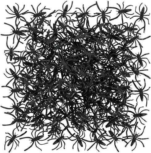 Fun Express - 144 Pieces Plastic Spiders for Halloween - Character Toys