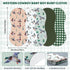 5 Pack 19"x9" Set SmoothNovelty Mallard Duck Pattern Baby Burp Cloths Soft Absorbent Burping Rags for Newborns Spit up