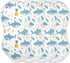 decor gift Summer 4 Pack 22x11in Cotton Burp Cloths Baby Breathable Cute Cartoon Tropical Shark Baby spit up Rags