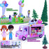 Sets 3D 3-5 Pink Train for Toddlers|Musical Electric Train Toys with DIY Ice Cream Truck Foam Puzzles Party Scene