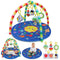 OKOOKO Baby Play Mat, Activity Baby Play Gym with Arch, Solor System