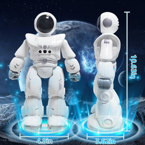 Programmable Best Gift for Kids,Intelligent RC Robot with Infrared Controller Toys,Dancing,Singing, Moonwalking and LED