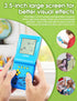 3.5-inch Retro Brick Game Console - 80s/90s Building Block Game with 23 Classic Games, Nostalgic Puzzle (Blue)