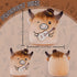 8 Inch Country Highland Cow Stuffed Animal, Cute Cow Plush Toy with Guitar and Cowboy Hat, Soft Kawaii Plushie Pillow