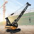 duturpo 1/50 Scale Metal Diecast Crane Truck Toy, Metal Construction Vehicles Model for Boys, Crane Machine Toy