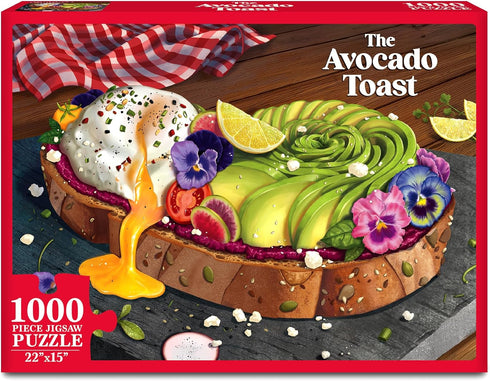 The Avocado Toast - 1000-Piece Puzzle for Adults and Families, Brain-Boosting Fun for Ages 15+