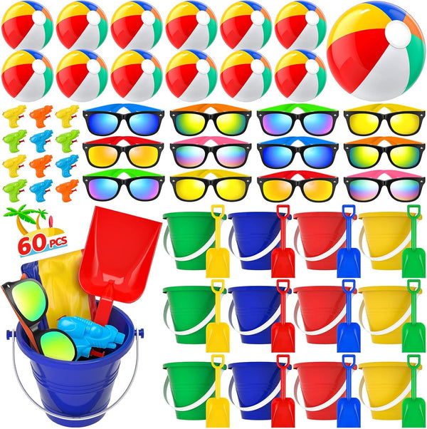 Pool Party Favors Beach Party Favors - 60 PCS Pool Toys For