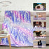 TEHALK 60"x80" Personalized Unicorn Blanket for Girls, Glow in The Dark, Fleece