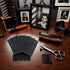 Pxiryanlow 10Pcs Black Magic Bangs Hair Pad, Plastic Paste Posts Square Hair Pad, Hair Styling Tool Barber Acessories
