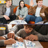 Leinuosen 3000 Games,1 1 Inch Pieces Scratch Offs Sticker DIY Holographic Circle Stickers Round Silver Hologram Glitter