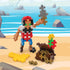 PLUS PLUS - Pirate - 70 Piece, Construction Building Stem/Steam Toy, Interlocking Mini Puzzle Blocks for Kids, Mini Maker Tube
