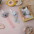 2 Pack TYRY.HU Pacifier Clip for Baby Girls, Neutral Pacifier Holder Clip for Boys, Soft Webbing Soothie Stuffed Animal