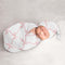 Sweet Jojo Designs Baby Cocoon Swaddle & Beanie (Pink Bows) for Girls,