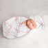 Sweet Jojo Designs Baby Cocoon Swaddle & Beanie (Pink Bows) for Girls,