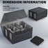 Kabinka MTG Card Deck Box with Display Window, 5 in 1 Storage Box Holds 840+ Sleeveless Cards (Black)