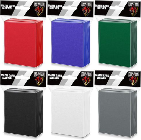 600PCS Card Sleeves for Collectable Gaming Cards, Matte Card Protectors Sleeves for