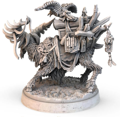 Tainted Grail: Kings of Ruin Black Goat Miniature Upgrade - Enhance Your Game Experience for Ages 14+