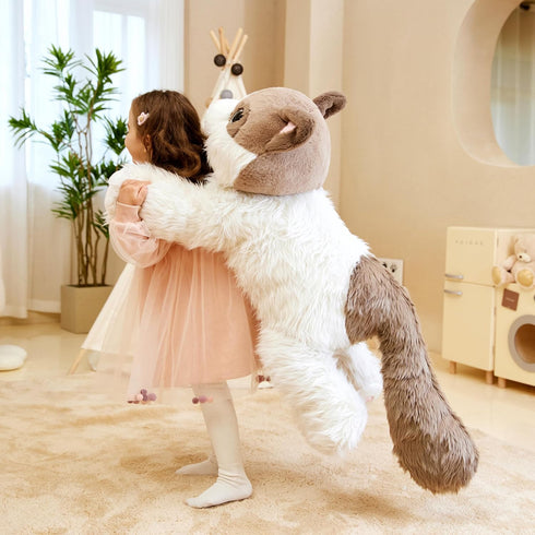 IKASA Giant Cat Ragdoll Stuffed Animal Plush Toy, 30" Jumbo Soft Fluffy Plushie Gifts for Kids
