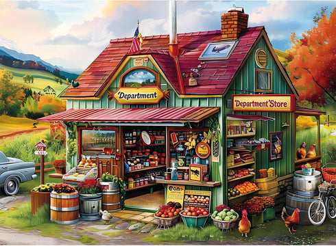 WSCXSC 300 Piece Jigsaw Puzzle for Adults Large Piece Shop Puzzle Recycled Cardboard