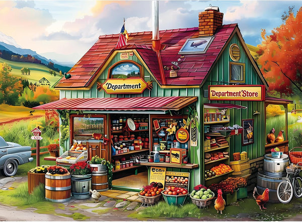 WSCXSC 300 Piece Jigsaw Puzzle for Adults Large Piece Shop Puzzle Recycled Cardboard