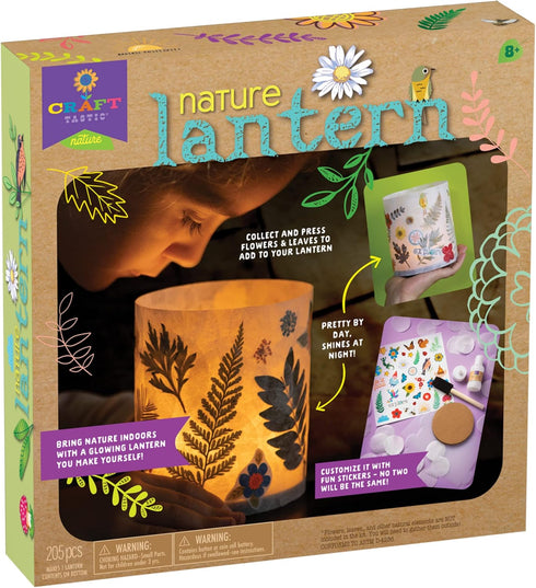 Craft-Tastic Nature Lantern - Nature DIY Craft Kit - Outdoor Crafting Fun